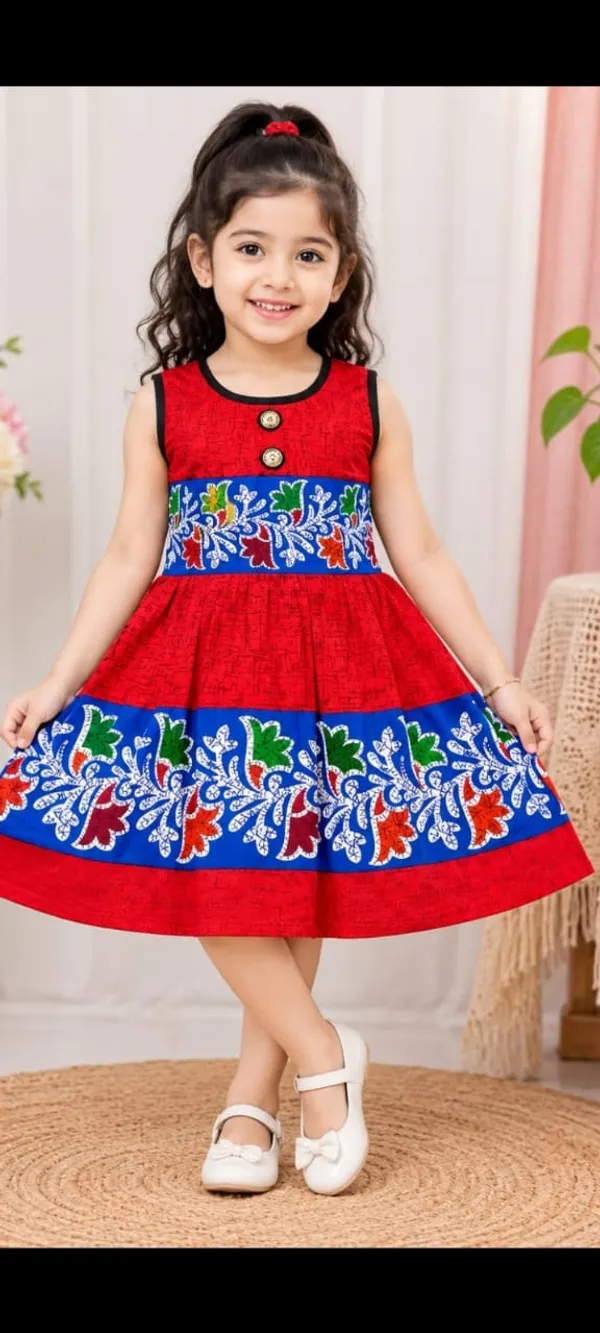 Red_Printed_A-Line_Frock_for_Girls