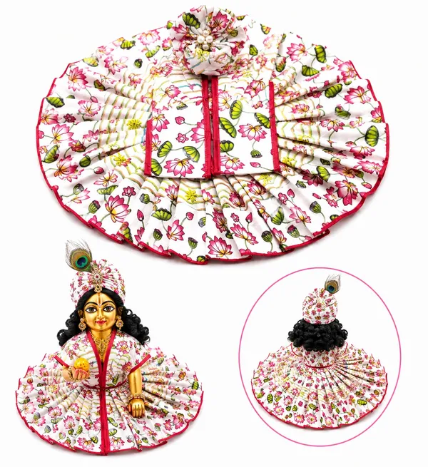 White_Floral_Print_Laddu_Gopal_Poshak
