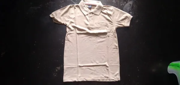 Beige_Polo_Collar_T-Shirt_for_Men