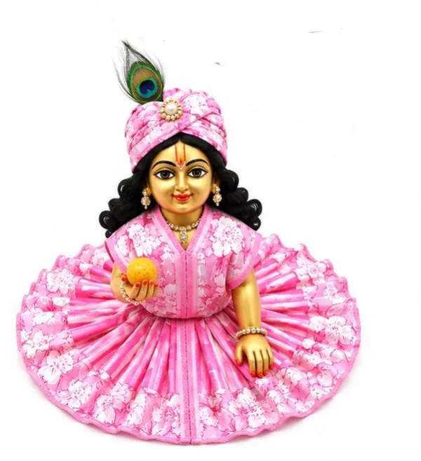 Pink_Floral_Laddu_Gopal_Dress_With_Turban