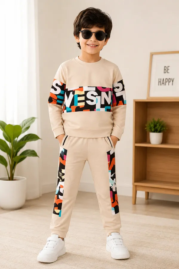 Beige_Polyester_Printed_Tracksuit_Set_For_Boys