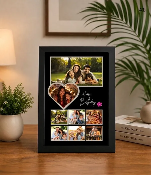 Black_Birthday_Heart_Floral_Family_Photo_Collage_Frame