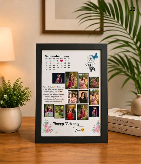 Black_Butterfly_Floral_Birthday_Collage_Calendar_Photo_Frame