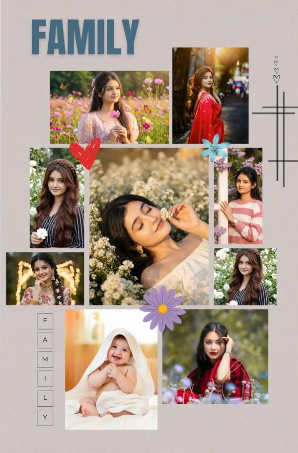 Printed_Floral_Family_Photo_Collage_Wall_Decor