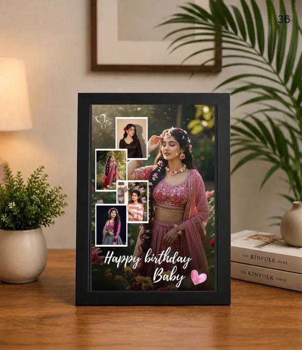 Black_Matte_Floral_Birthday_Collage_Tabletop_Photo_Frame
