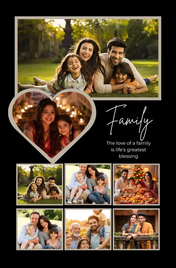 Dark_Heart-Shaped_Family_Theme_Multi-Panel_Collage_Photo_Frame