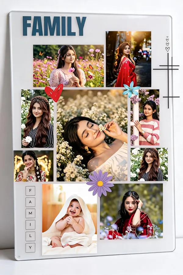 Printed_Floral_Family_Photo_Collage_Wall_Decor
