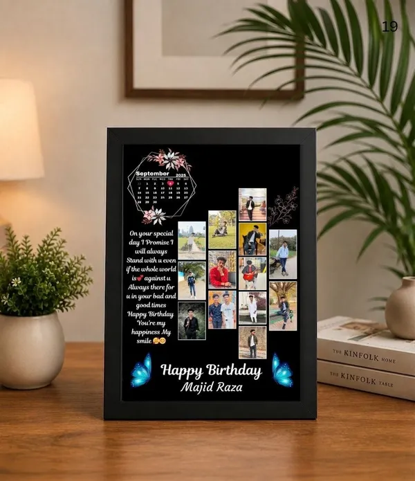 Black_Personalised_Birthday_Butterfly_Collage_Photo_Frame