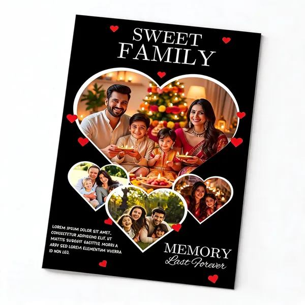 Printed_Black_Heart-Shaped_Family_Photo_Collage_Wall_Poster