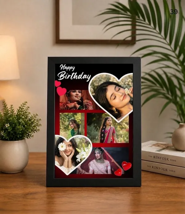 Black_Birthday_Heart_Floral_Photo_Collage_Frame