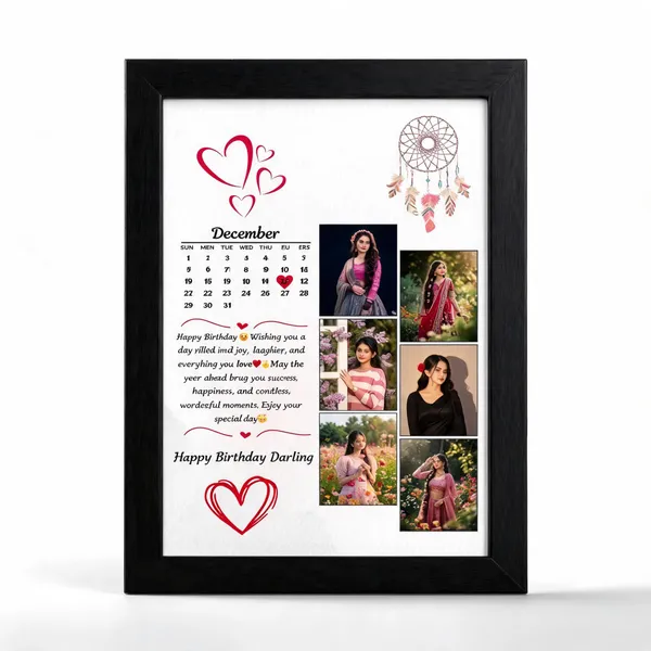 Black_Birthday_Dreamcatcher_Heart_Photo_Collage_Calendar_Frame