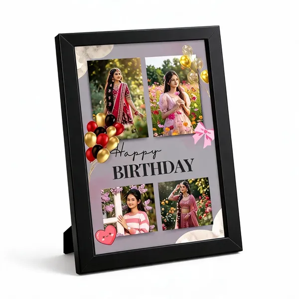 Black_Birthday_Balloon_Floral_Photo_Collage_Frame