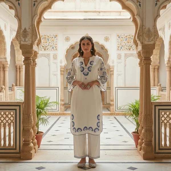 White_Cotton_Kurta_Set_For_Women