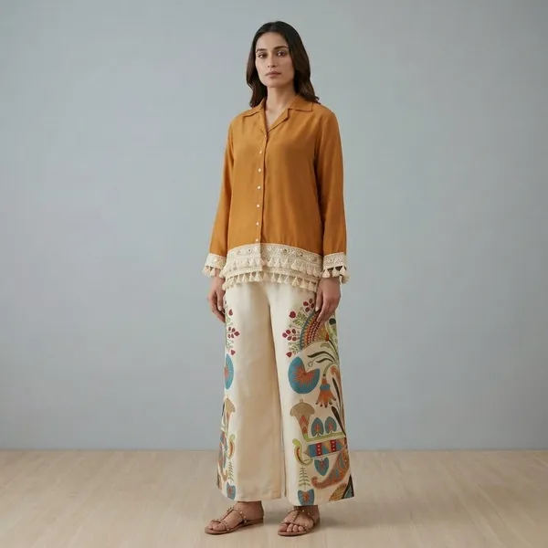 Brown_Cotton_Co-Ord_Set_For_Women