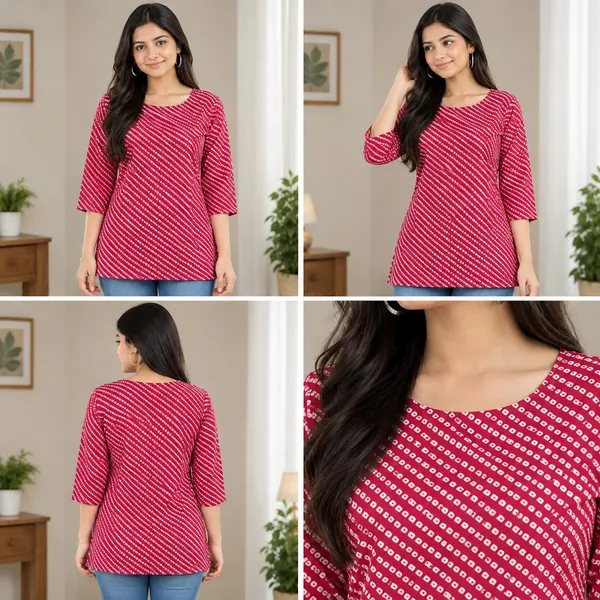 PREMIUM_PRINTED_COTTON_KURTI_✨