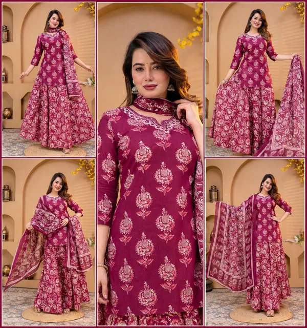Upgrade_Your_Ethnic_Wardrobe_With_Our_Beautiful_Cotton_Kurti_&_Skirt_Set
