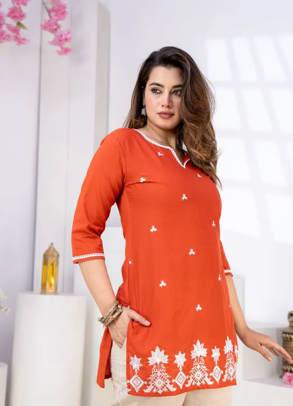Premium_Cotton_Embroidered_Kurti_And_Pant_Set