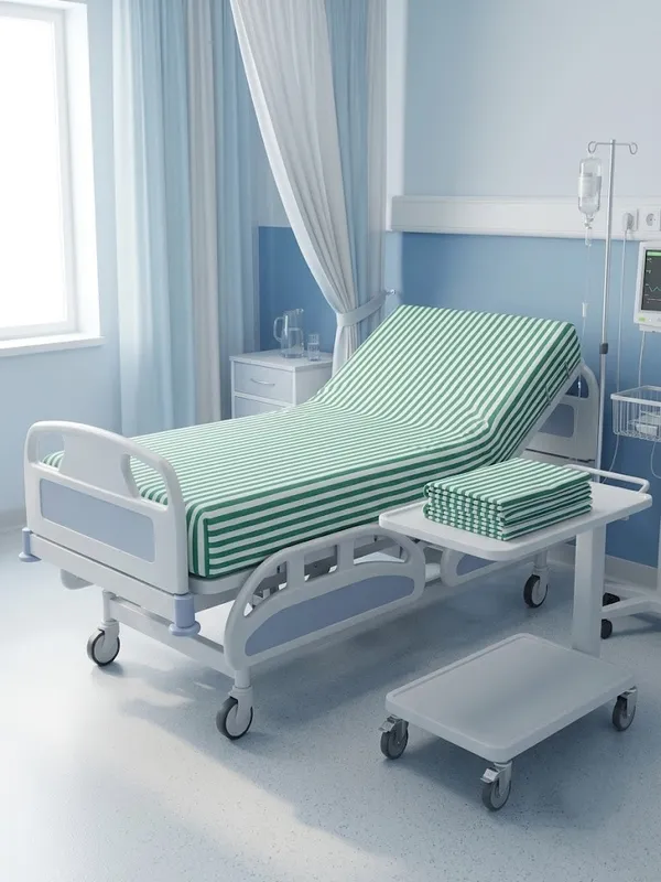 bedsheet-green-white-lining
