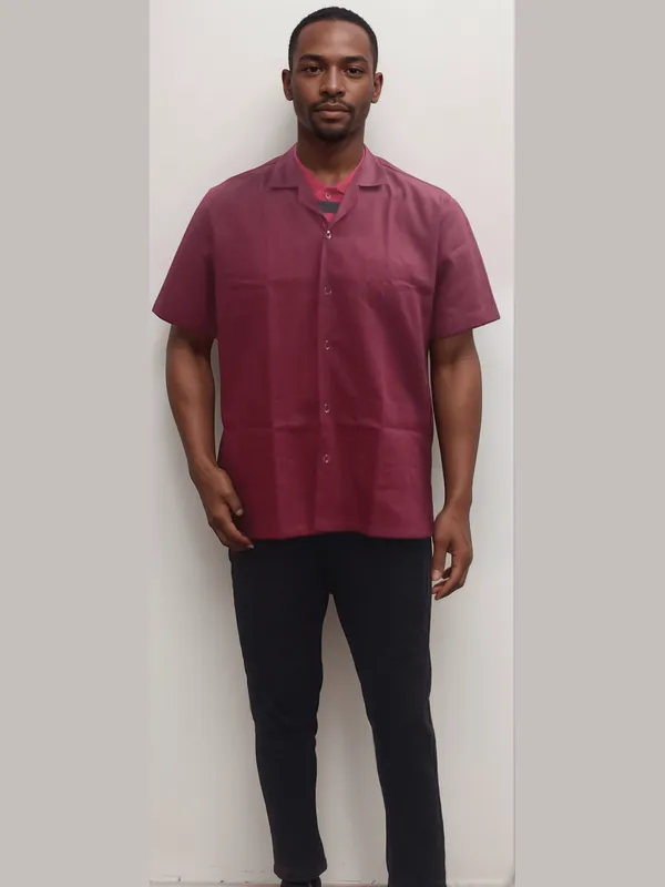 apron-half-sleeves-maroon