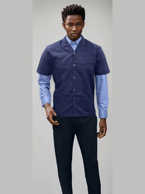 apron-half-sleeves-navy-blue