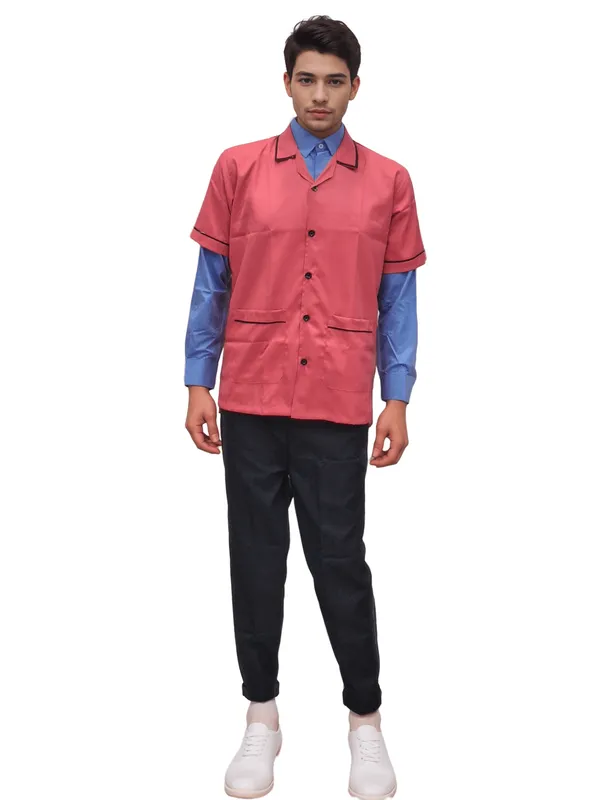 apron-half-sleeves-strawberry-colour