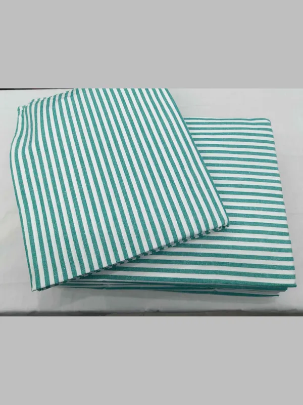 bedsheet-green-white-lining