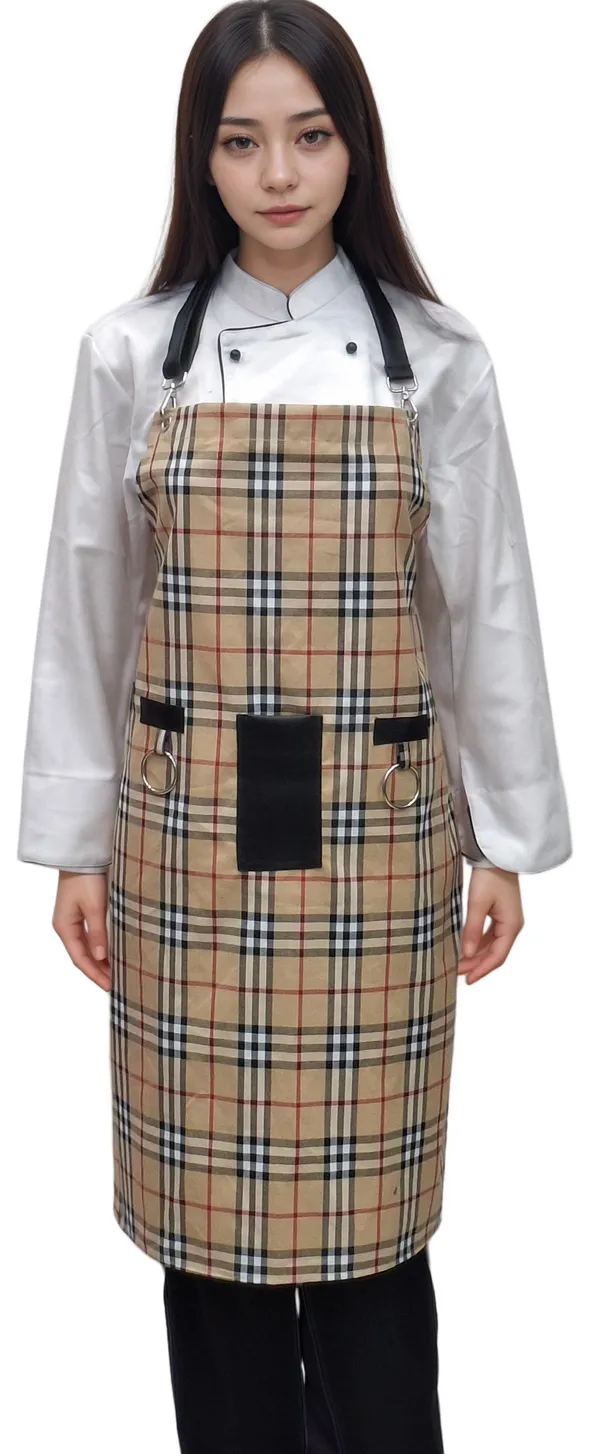 premium-kitchen-apron-beige-bold-check-hickory