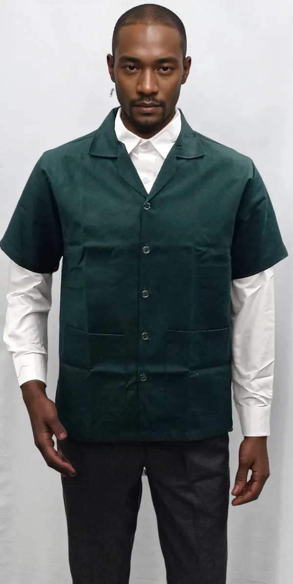 apron-half-sleeves-bottle-green