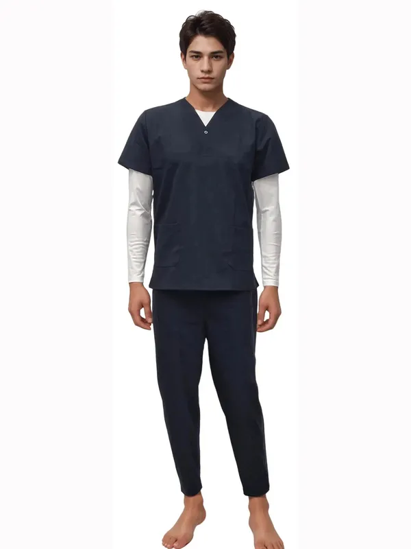 hickory-dark-navy-stretchable-scrub-comfortable-medical-uniform