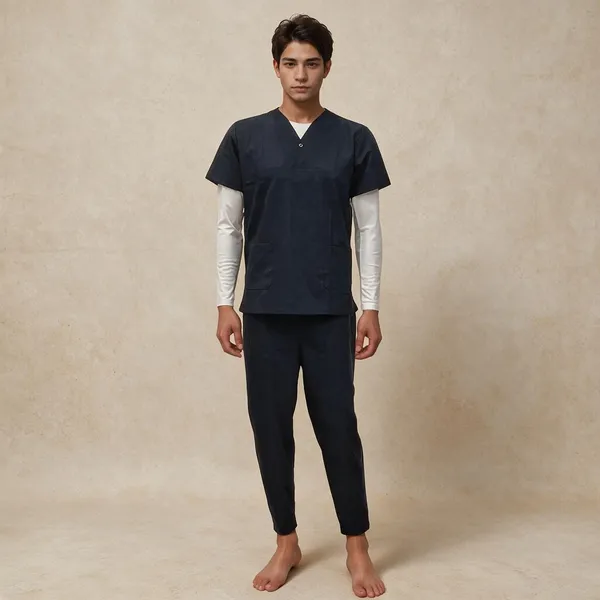 hickory-dark-navy-stretchable-scrub-comfortable-medical-uniform
