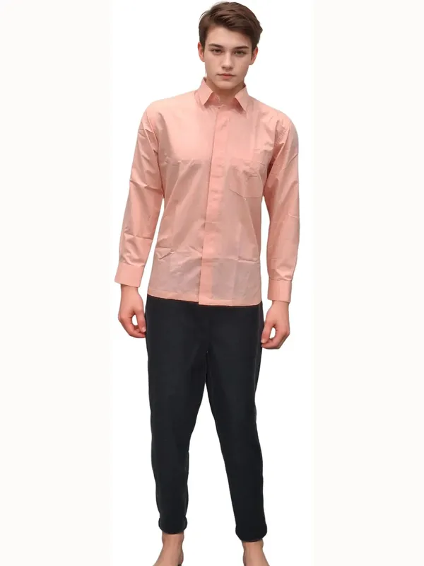 hickory-mens-formal-peach-shirt-elegant-office-event-wear