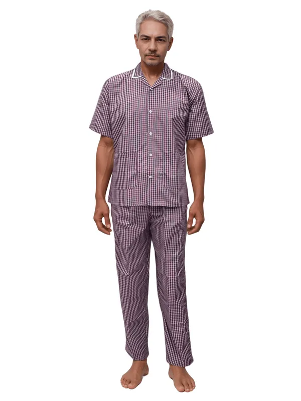 hickory-patient-dress-purple-white-checks-comfortable-durable-carewear