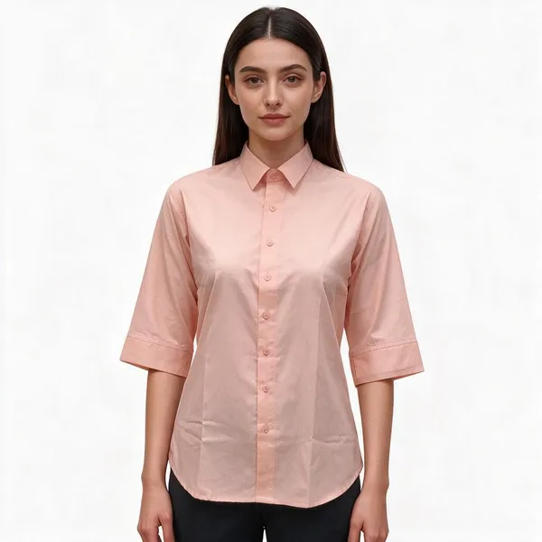 hickory-women-s-peach-formal-shirt-elegant-comfortable-office-wear