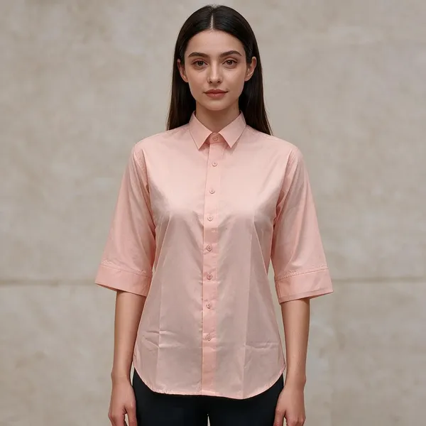 hickory-women-s-peach-formal-shirt-elegant-comfortable-office-wear