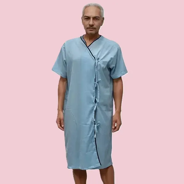 hickory-premium-unisex-patient-gown-light-blue-with-navy-blue-piping