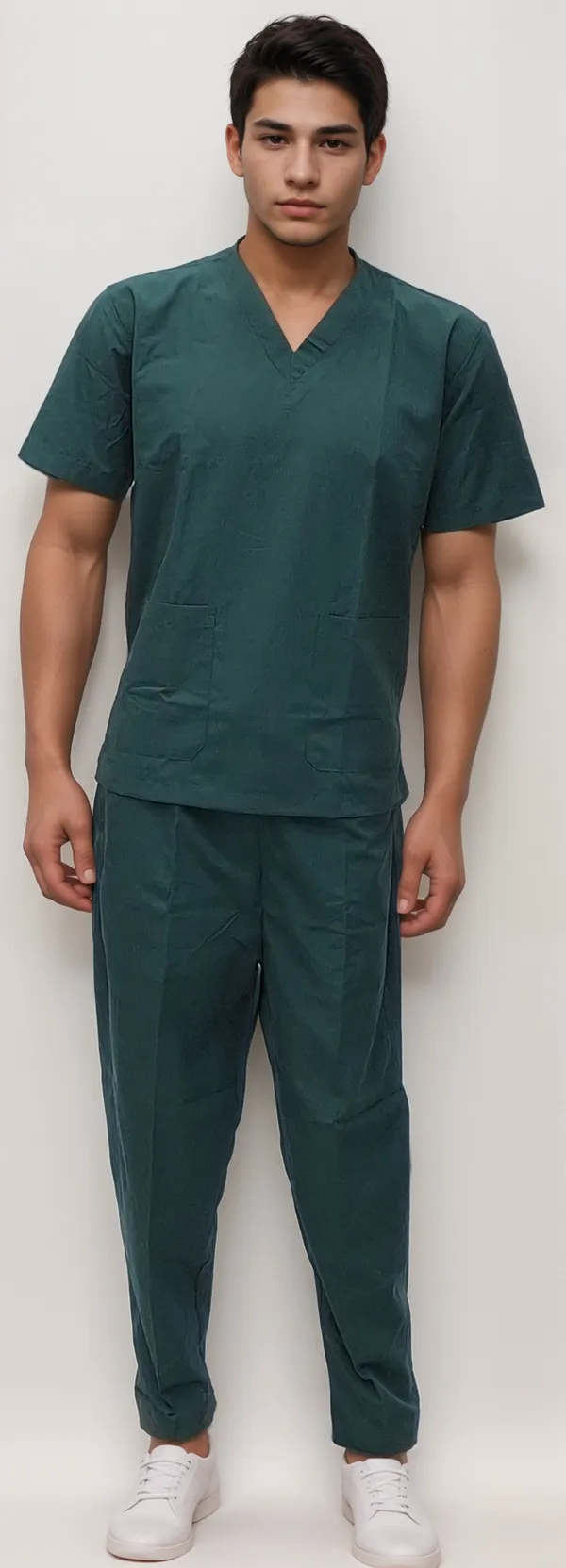 scrub-dress-bottle-green