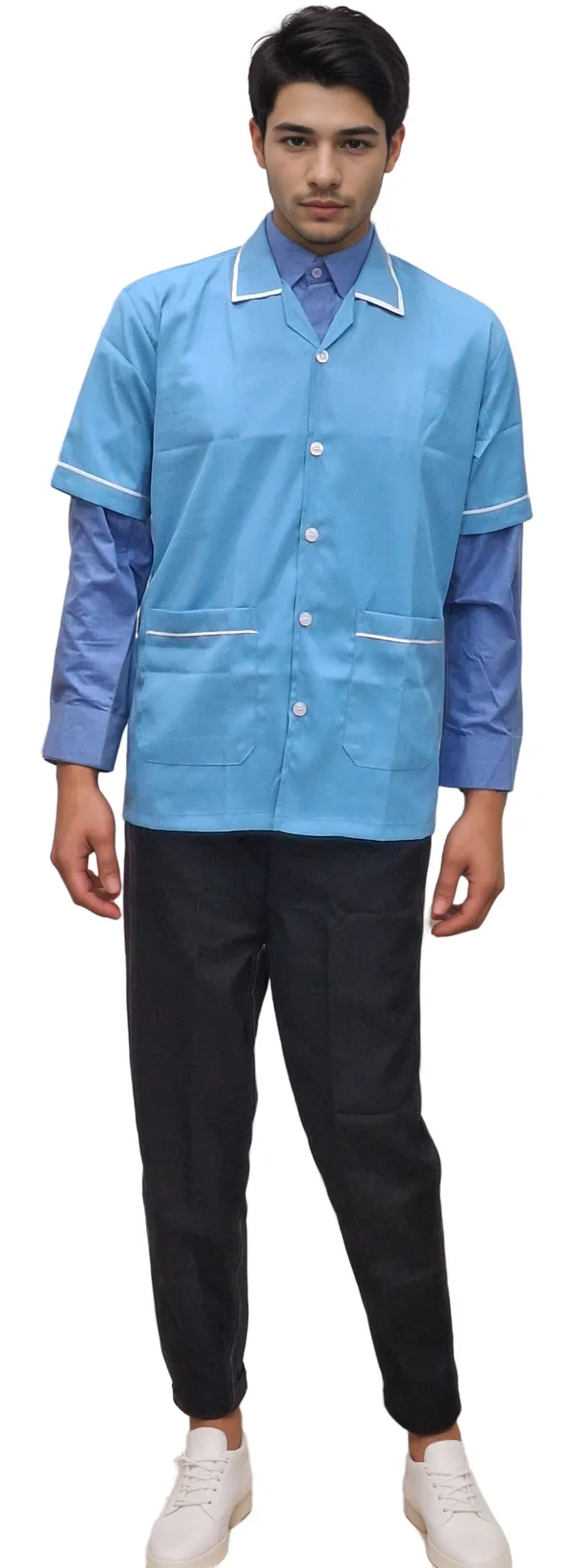 premium-baby-blue-half-sleeve-staff-apron