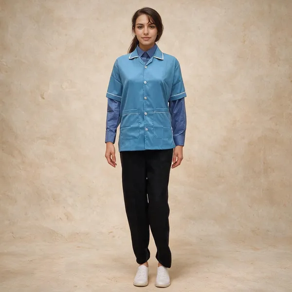premium-baby-blue-half-sleeve-staff-apron
