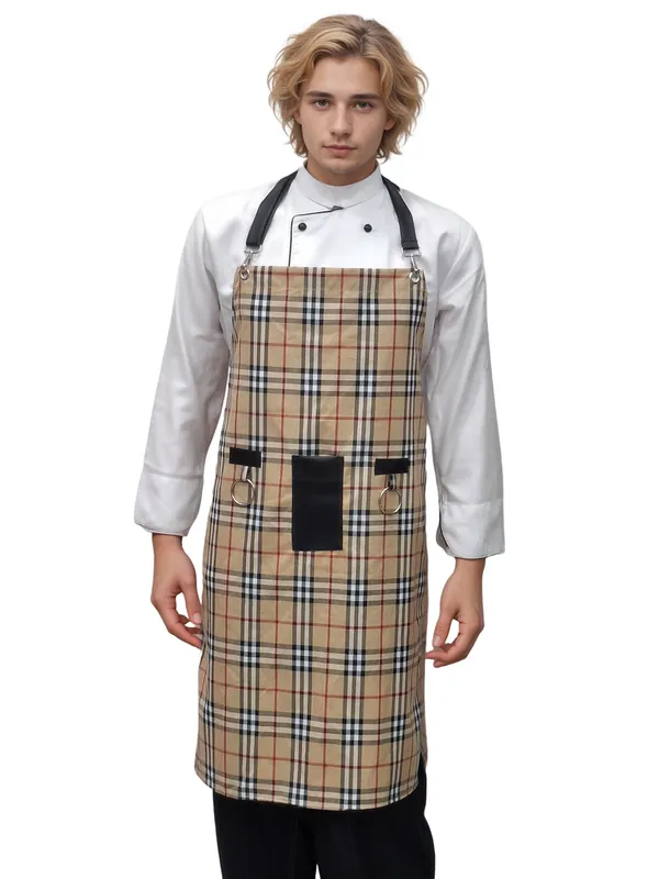 premium-kitchen-apron-beige-bold-check-hickory