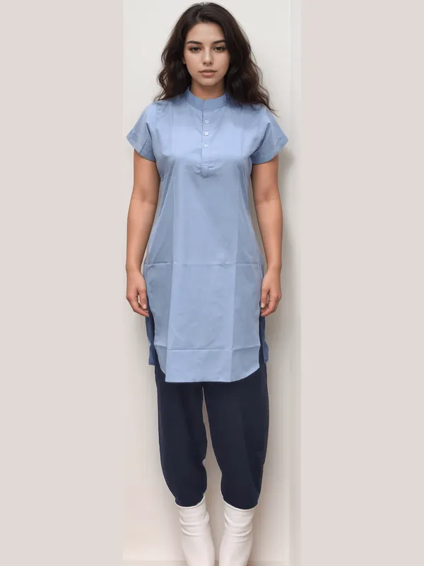 punjabi-dress-medium-blue-top-navy-blue-salwar