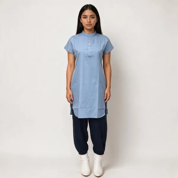 punjabi-dress-medium-blue-top-navy-blue-salwar