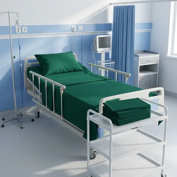 hospital-bedsheet-green