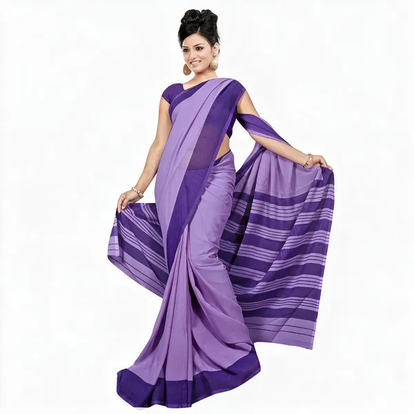 saree-lavender-with-purple-border