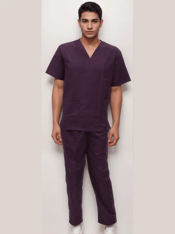 scrub-dress-wine