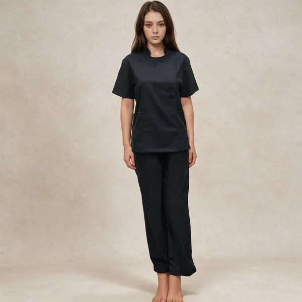 stretchable-black-salon-spa-uniform-hickory