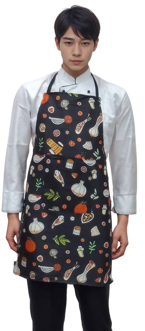 hickory-premium-printed-kitchen-apron-green-essence-designer-apron-for-open-kitchens-cafe-counters
