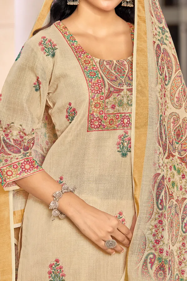 Cream_Lilan_Simar_Straight_Print_Kurta_Set_For_Women