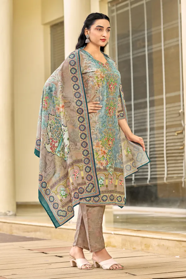 Multicolor_Muslin_Printed_Kurta_Set_For_Women