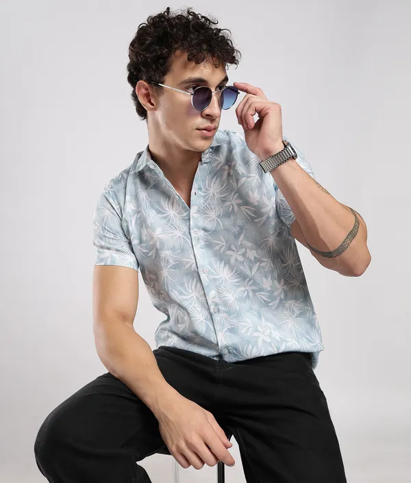 Light_Blue_Pure_Linen_Regular_Fit_Shirt_For_Men