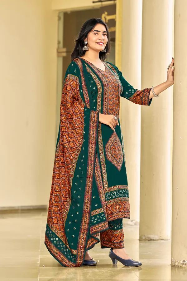 Multicolor_Muslin_Printed_Kurta_Set_For_Women